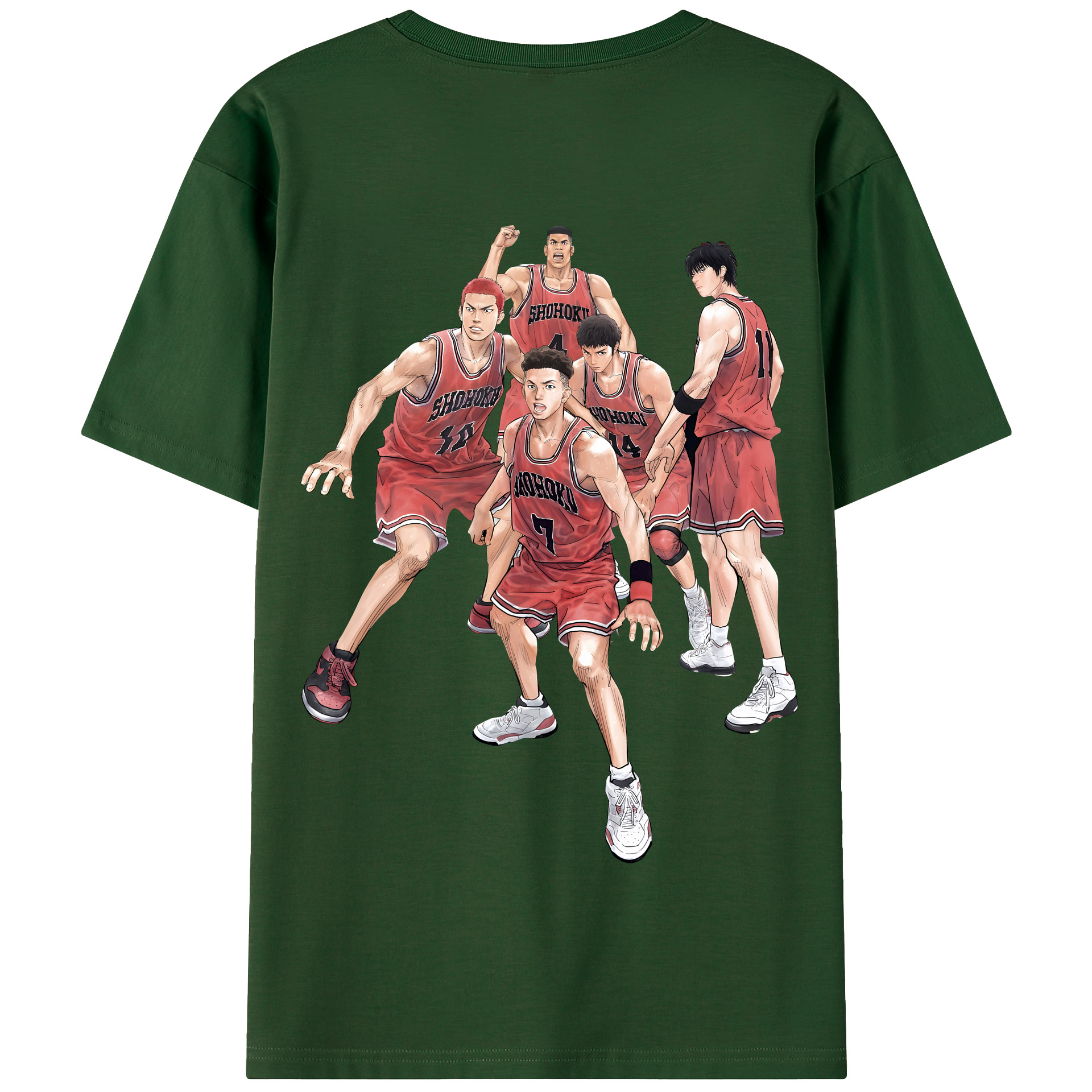 SLAM DUNK／スラムダンク 綿100％半袖Tシャツ（背面プリント）